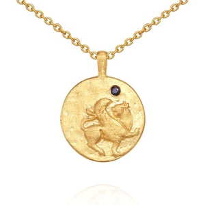 Vendita caldo dell'<span class=keywords><strong>argento</strong></span> sterlina 925 di modo placcato oro <span class=keywords><strong>leone</strong></span> alato zaffiro <span class=keywords><strong>argento</strong></span> della <span class=keywords><strong>collana</strong></span> della moneta - Product Image 6