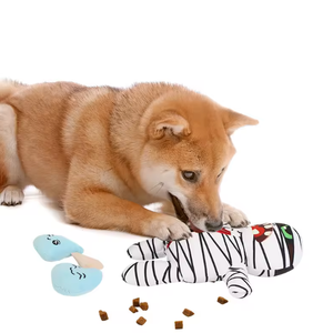 Juguete Masticable para Perros con Diseño de Momia de Halloween, 9 en 1, Divertido, Ecológico, de Peluche, con Sonido, para Entrenamiento - Product Image 5