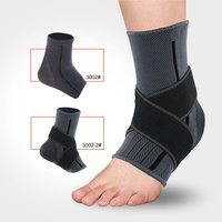 Faible MOQ, logo personnalisé, support de cheville réglable, bandage de cheville, manchon de compression de cheville