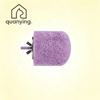 ColorPop Parrot Play Stand Pequeño Morado, Percha Antideslizante Multitextura, Resistente a Mordeduras, Juguete para Jaula de Cacatúas, Periquitos y Conures