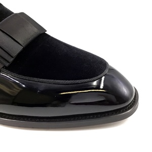 Chaussures de mariage et Richelieu en cuir véritable noir brillant de haute qualité, fabriquées à la main en Italie, avec logo personnalisé, marque originale - Product Image 5