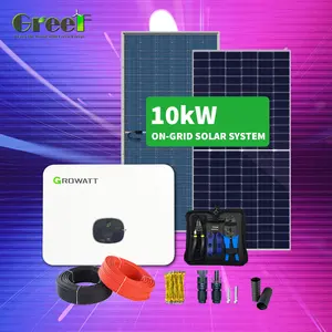 10kw 230V Voor Dak Power Systeem Zonne-Energie On-Grid Fotovoltaïsche Systeem