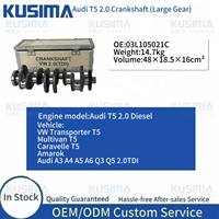Pièces de moteur diesel, ensemble vilebrequin avec engrenages 03L105021 03L105021H/B pour Audi Volkswagen T5 2.0L diesel Audi A3 A4 A5 A6