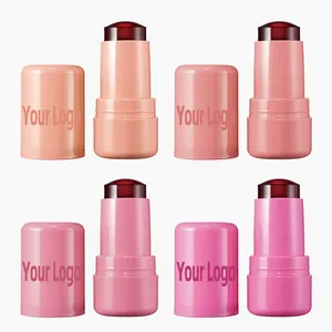 2024 newest jelly blush high pigment cooling blush stick cheek lip blush vegan natural makeup customize logo