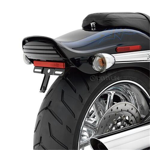 Feu arrière LED Tri Bar avec plaque d'immatriculation réglable pour Harley Dyna Fat <span class=keywords><strong>Bob</strong></span> Motocyclettes Feux de direction 08-20 - Product Image 2
