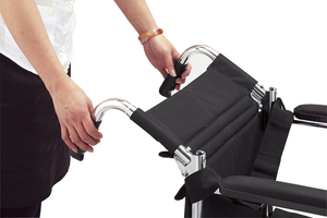Fauteuil roulant pliable à cadre en acier pour intérieur et extérieur, vente en gros directe d'usine, pour personnes âgées - Product Image 5