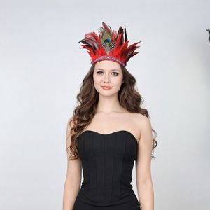 Boheemse veren hoofdbanden bulkverpakking voor muziekfestival carnaval strandfeest groothandel kleurrijke feest haaraccessoires op voorraad - Product Image 1