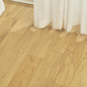 Parquet en chêne massif moderne, préfini, lisse, résistant aux rayures, antidérapant, écologique, installation par clipsage, pour chambre à coucher intérieure - Product Image 1