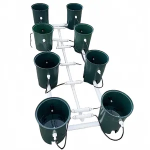 pvc greenhouses dwc with channel garden hydroponic Water planting system structure kit container system