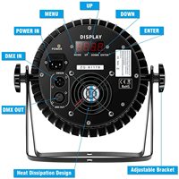 180W LED Par lumière sans fil DMX RGBW 10Wx18 éclairage de scène super lumineux pour lumières professionnelles de fête de festival
