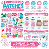 Patch brodé thermocollant ou à coudre, style western cowgirl, coquillage côtier, botte de cowboy, sirène, tendance, vente en gros