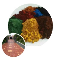 Pigment d'oxyde de fer carrelage ciment couleur avec oxyde de fer couleur rouge brique matériaux de construction oxyde de fer rouge