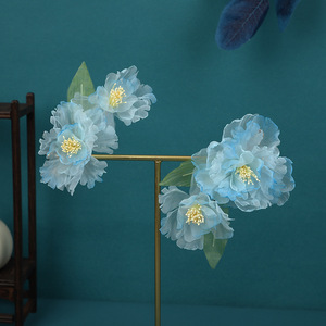 New antique-style <b>hair</b> clip, original design, handmade, light blue Hanfu headdress, hot-stamped <b>hair</b> <b>accessory</b>, Hanfu <b>hair</b> - Product Image 4