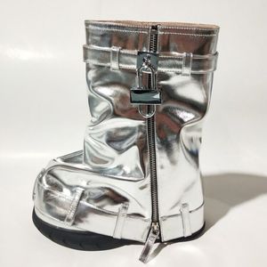 New Arrival Botas Plataforma Cut <b>Pants</b> Thick Sole Wedge Heel <b>Boots</b> Sexy Platform <b>Boots</b> for Women - Product Image 3
