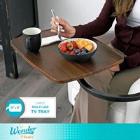 Stander Wonder Tray – Table pivotante réglable, grand support pour ordinateur portable, table d'appoint pour canapé, table de jeu, plateau TV, table à manger pour canapé
