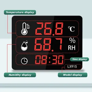 Termómetro Digital de Temperatura y Humedad HEDAO LX915 con Pantalla LED de Doble Uso, para Montar en la Pared o de Sobremesa - Product Image 3