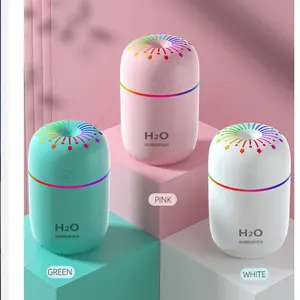 7 Color Led Night Light Wood Humidifier Ultrasonic Portable Handheld Nebulize Inhaler Resp Usb Car Essential Oil Diffuser