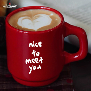 Tasse à café en porcelaine beige crème personnalisable avec poignée épaisse, impression de texte et logo, style simple et tendance, vente en gros - Product Image 2