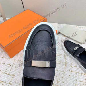 Chaussures décontractées Hiery pour hommes, style mocassins en cuir véritable, pour l'automne et le printemps, avec amorti en cuir véritable - Product Image 2