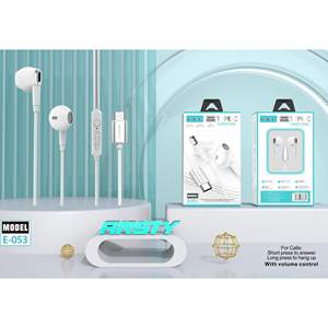 Auriculares Ansty con Conector Tipo C, Modelo E 053 Blanco, con Control de Volumen para Llamadas - Product Image 3