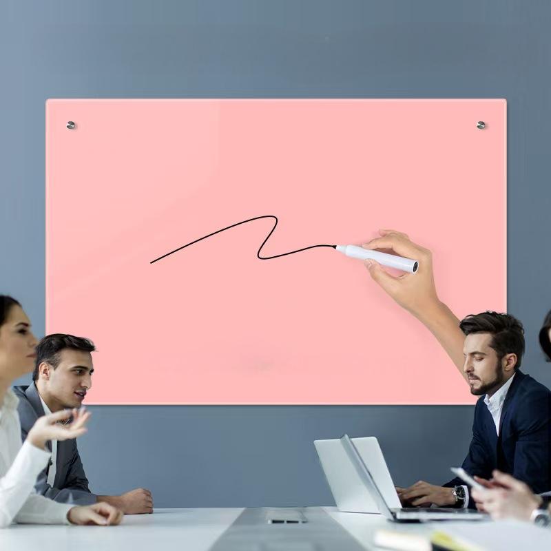 Manufacturer Wholesaler Tempered Glass Whiteboard Magnetic Writing Board with Smooth Surface for School Home Office