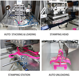 Madera de plástico automática para percha de tela máquina de estampado en caliente - Product Image 4