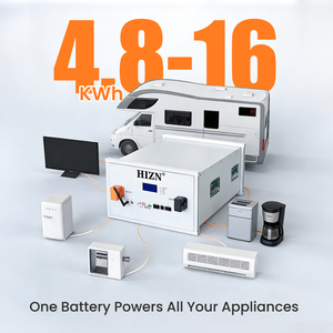 Baterai Penyimpanan Energi Rakit 48V 300Ah Long Life 8000 Siklus, Grade A LiFePO4 Cell Pack 14.3kWh dengan Smart BMS - Product Image 1