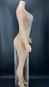 Pakaian pesta mewah Applique kristal berlian rumbai gaun Prom gaun malam <span class=keywords><strong>Debut</strong></span> ukuran besar pesta - Product Image 6
