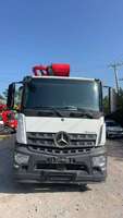 Nouvelle Arrivée 2023 Sanys Benz Chassis Peinture d'Origine Camion Pompe à Béton Diesel 6 Sections Moteur EURO 5 Émissions 62m Vertical