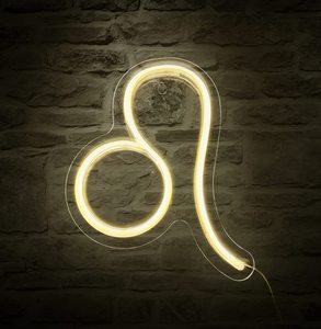 Signe d'<span class=keywords><strong>horoscope</strong></span> du zodiaque au néon lion pour décoration murale Constellation néon alimenté par USB astrologie cadeaux d'anniversaire - Product Image 1