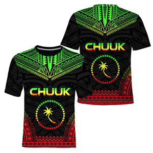 <span class=keywords><strong>T</strong></span>-shirts pour hommes de base à bas prix Logo personnalisé Polynésien tribal <span class=keywords><strong>rouge</strong></span> avec Pohnpei Chuuk Design Casual Slim Fit <span class=keywords><strong>T</strong></span>-shirts à manches courtes Tops - Product Image 2