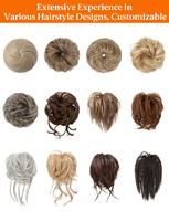 Grossiste en chignons synthétiques personnalisés, chignons désordonnés, chignons OEM, fournisseur unique de chignons, extensions de cheveux en chignon, fabricant de chignons en forme de donut
