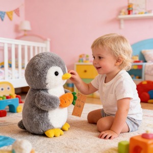 Adorabile Peluche Pinguino da 12CM, Regalo per Bambini, Giocattolo per Macchina Gru, Pupazzo di Peluche, Giocattoli di Animali Imbottiti - Product Image 4