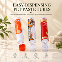 Tubes d'emballage en aluminium et plastique pour compléments alimentaires pour animaux de compagnie, contenants personnalisés à capuchon à vis imprimés UV pour les soins contre les boules de poils