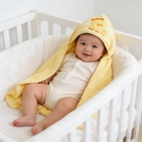 Quality 100% Cotton Cartoon Hooded Baby Towels Skin Friendly Super Absorbent Quick-Dry Custom Logo OEKO-TEX for Newborn Baby