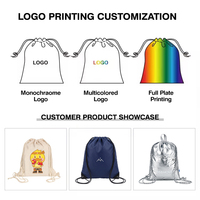 Échantillon en stock gratuit avec logo personnalisé sac à dos à cordon pour le sport sac à cordon en polyester pour le stockage des chaussures randonnée camping natation