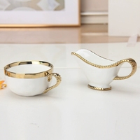 Plats et assiettes en perles d'or en porcelaine écologique avec couvercles pour décorations de vaisselle de fête Vaisselle en céramique