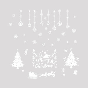 2025 créatif dessin animé arbre de <span class=keywords><strong>noël</strong></span> fenêtre autocollants UV imprimé <span class=keywords><strong>électrostatique</strong></span> porte en verre décorations pour boutique <span class=keywords><strong>noël</strong></span> affiche - Product Image 3