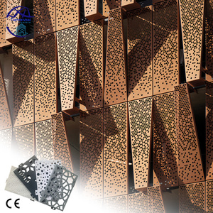 Façade perforée en aluminium Panneau solide en aluminium Matériau de construction Panneaux <span class=keywords><strong>d</strong></span>écoratifs en aluminium Panneaux muraux intérieurs en métal Mur-rideau - Product Image 4