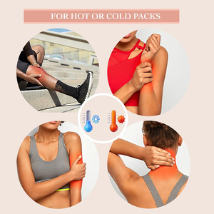 Kit de 6 Compresas Reutilizables de Aceite de Ricino para Estómago, Senos, Cuello y Piernas, de Algodón Orgánico, Ajustables y Comprimidas - Product Image 3