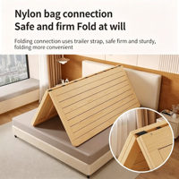 Sommier à lattes pliable en pin massif, support de matelas, planche de remplacement pour lits superposés, tailles Twin, Full, Queen, King