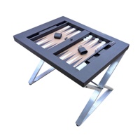 Table de jeu de backgammon et d'échecs en cuir personnalisable avec support et jetons de jeu