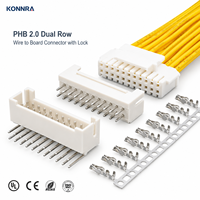 Top Qualité Phb 2.0mm Angle Droit Type Wafer Socket Double Rangée Câblage Connecteur Mâle Femelle Plug and Pin Connecteurs