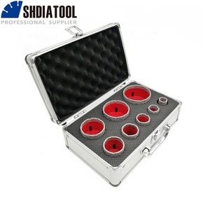 SHDIATOOL 20/25/30/35/40/50/60/68mm Diamond <strong>Tile</strong> Hole Saw Kit Diamond Core <strong>Drill</strong> <strong>Bit</strong> <strong>Set</strong> Marble Porcelain Granite Drilling <strong>Bit</strong> - Product Image 3