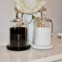 C & H Vente en gros de haute qualité de luxe personnalisé arôme fait à la main Cloche cloche dôme pot cire de soja bougie parfumée