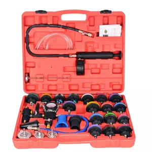 Universal Radiator Repair Tools 28PCS Water Tank Leak Detector Automatic Cooling System Radiator Pressure Tester Kit