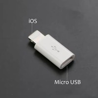 Adaptateur Mini OTG Micro USB vers Lightning pour iPhone 12 11 Pro XS Max XR X 10 8 7 Plus, connecteur Micro USB mâle vers iOS 8 broches femelle
