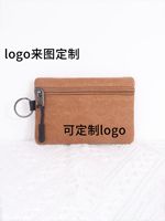 Dompet Koin Kompak Kantong Saku Tas Uang Receh dengan Resleting Tempat Penyimpanan Lipstik Kunci Dompet Uang Mini Tas Kanvas Gantungan Kunci