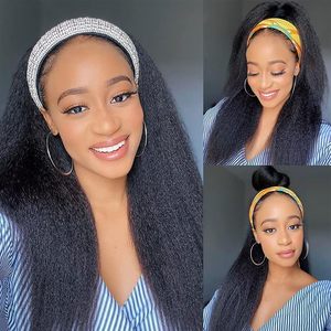 วิกผมแบบคาดศีรษะ <span class=keywords><strong>ผม</strong></span>แท้ 12A แบบตรงหยิก 20 นิ้ว วิกผมแบบคาดศีรษะ ตรงแบบยาคิ ความหนาแน่น 200% ไม่ต้องใช้กาว ไม่มีเชือกผูกด้านหน้า - Product Image 2