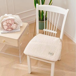 Plush <b>Chair</b> Cushion <b>Pad</b> Type Solid Color Medium Firmness For Office Desk Student Classroom Use - Product Image 1